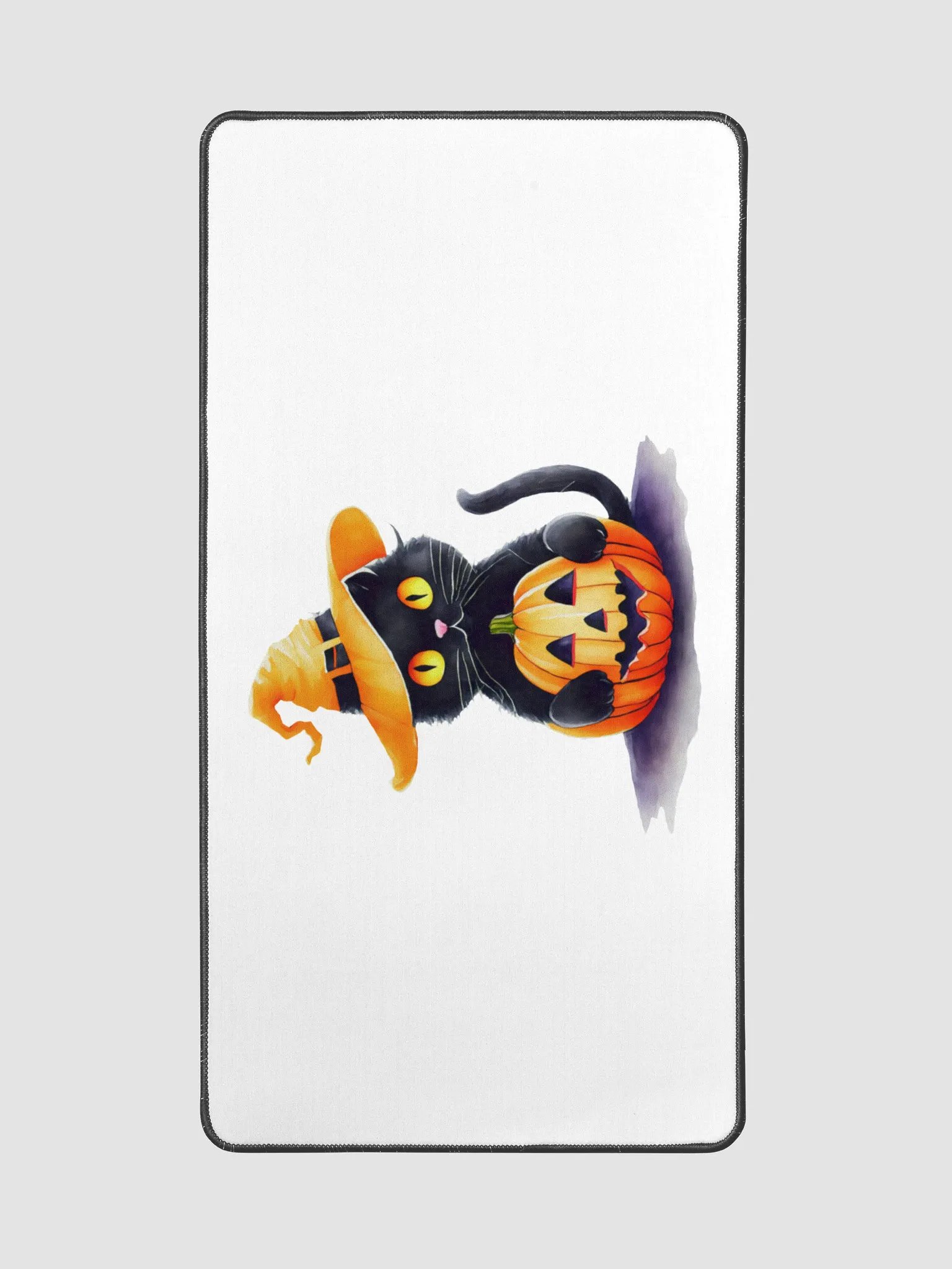 Black Cat in Pumpkin Costume for Halloween Decoration product image (2)