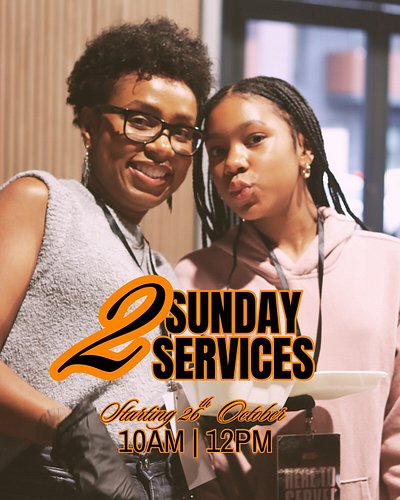 The countdown is on!!!! 

This Sunday, October 26th, we launch our two new Sunday services at 10AM and 12PM.

Whether you’re ...