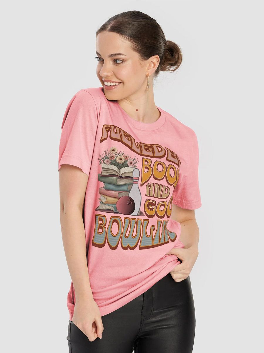 Fueled By Books And Good Bowling Bookworm Retro T-Shirt product image (45)