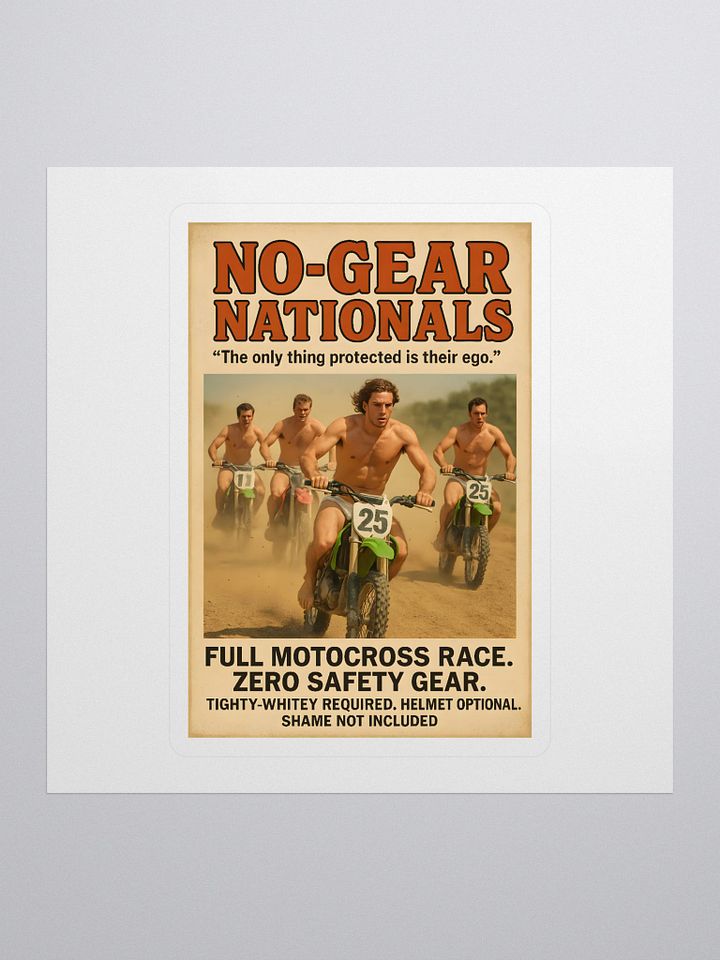 No Gear Natty Sticker product image (1)