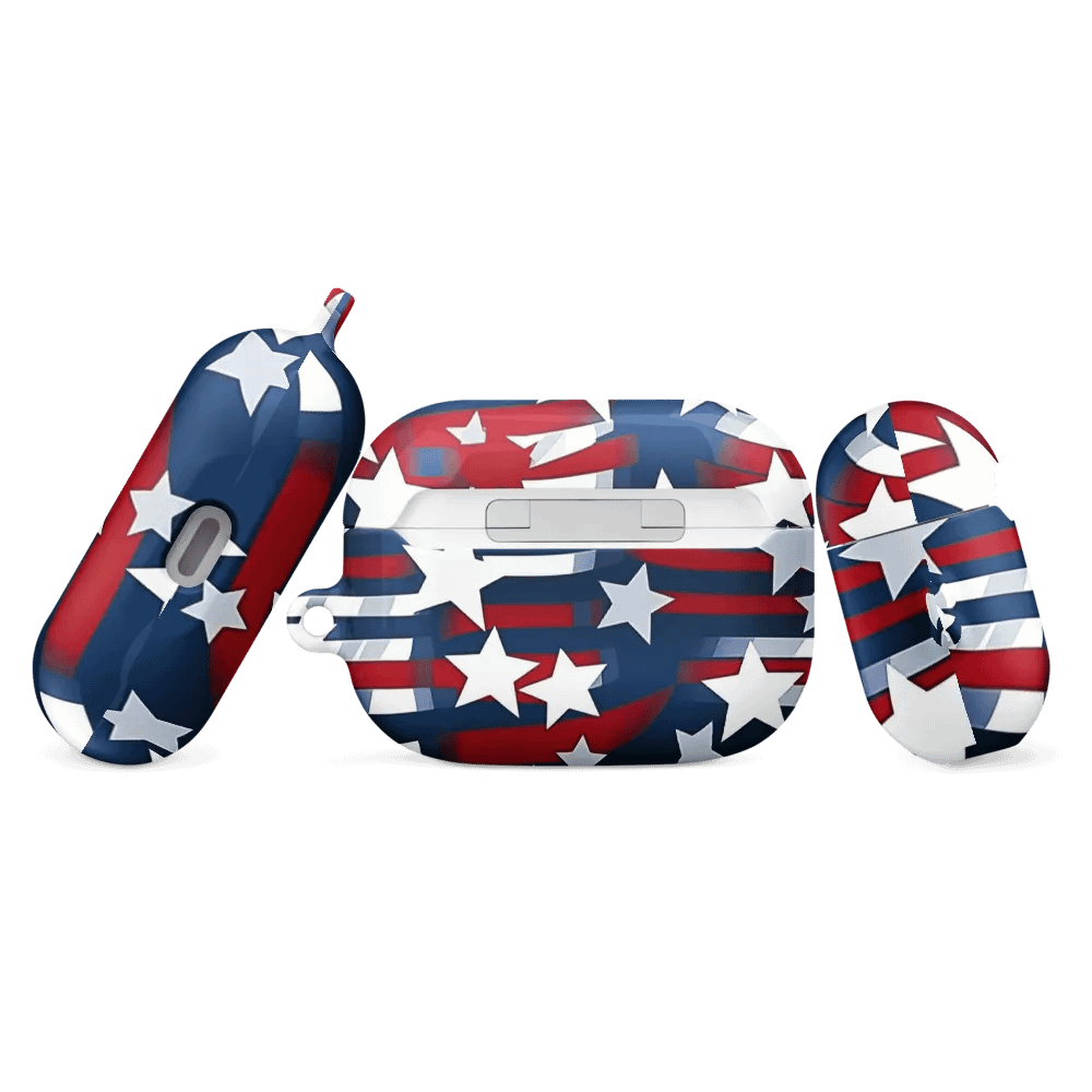 Patriotic Waves All-Over Print AirPods® Case product image (11)