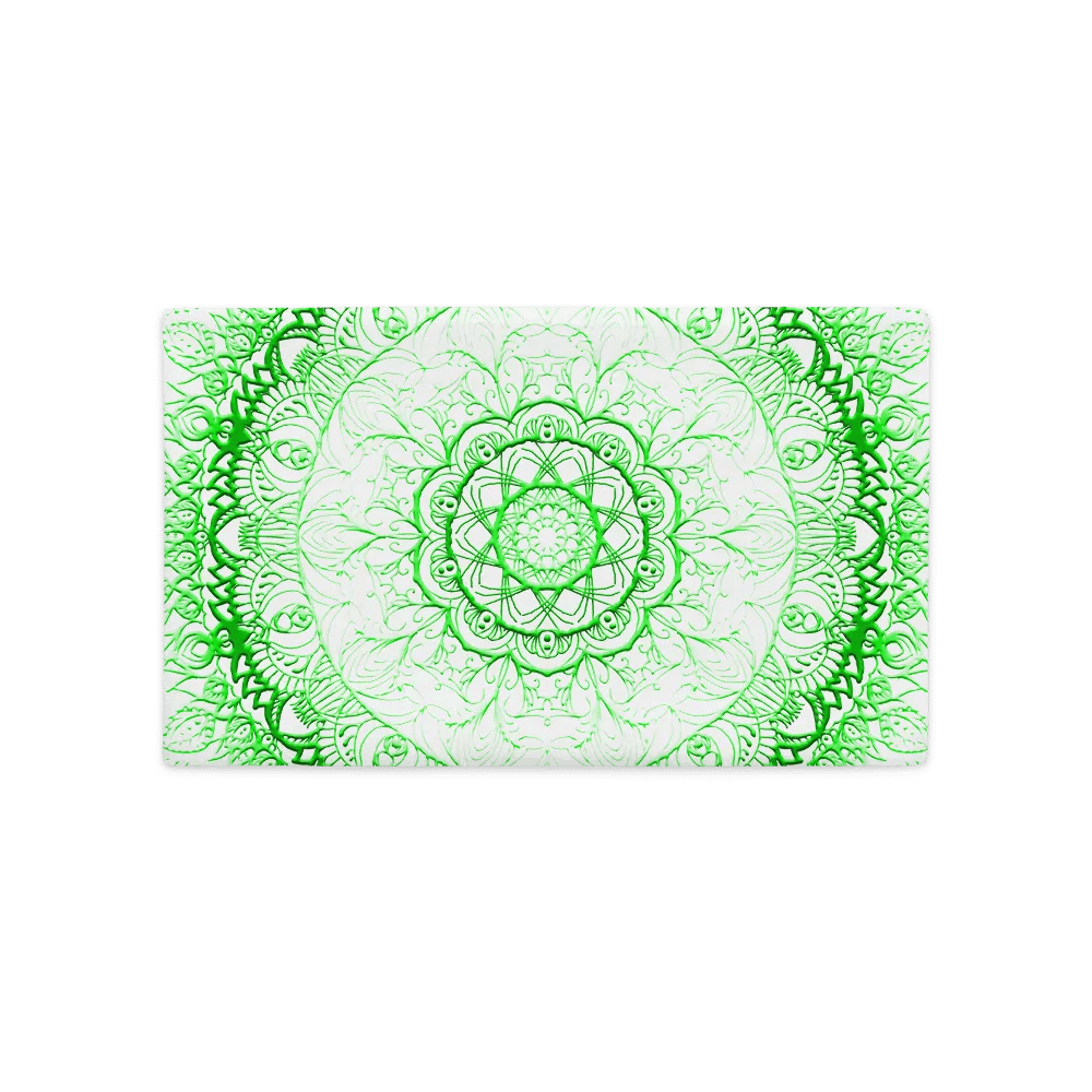 Mystical Green Mandala Pillow Case product image (11)