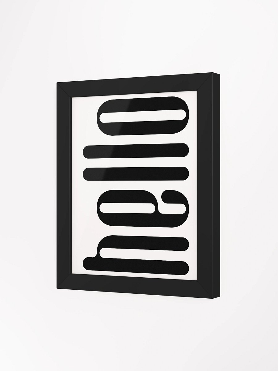 Modern Hello Framed Poster product image (3)