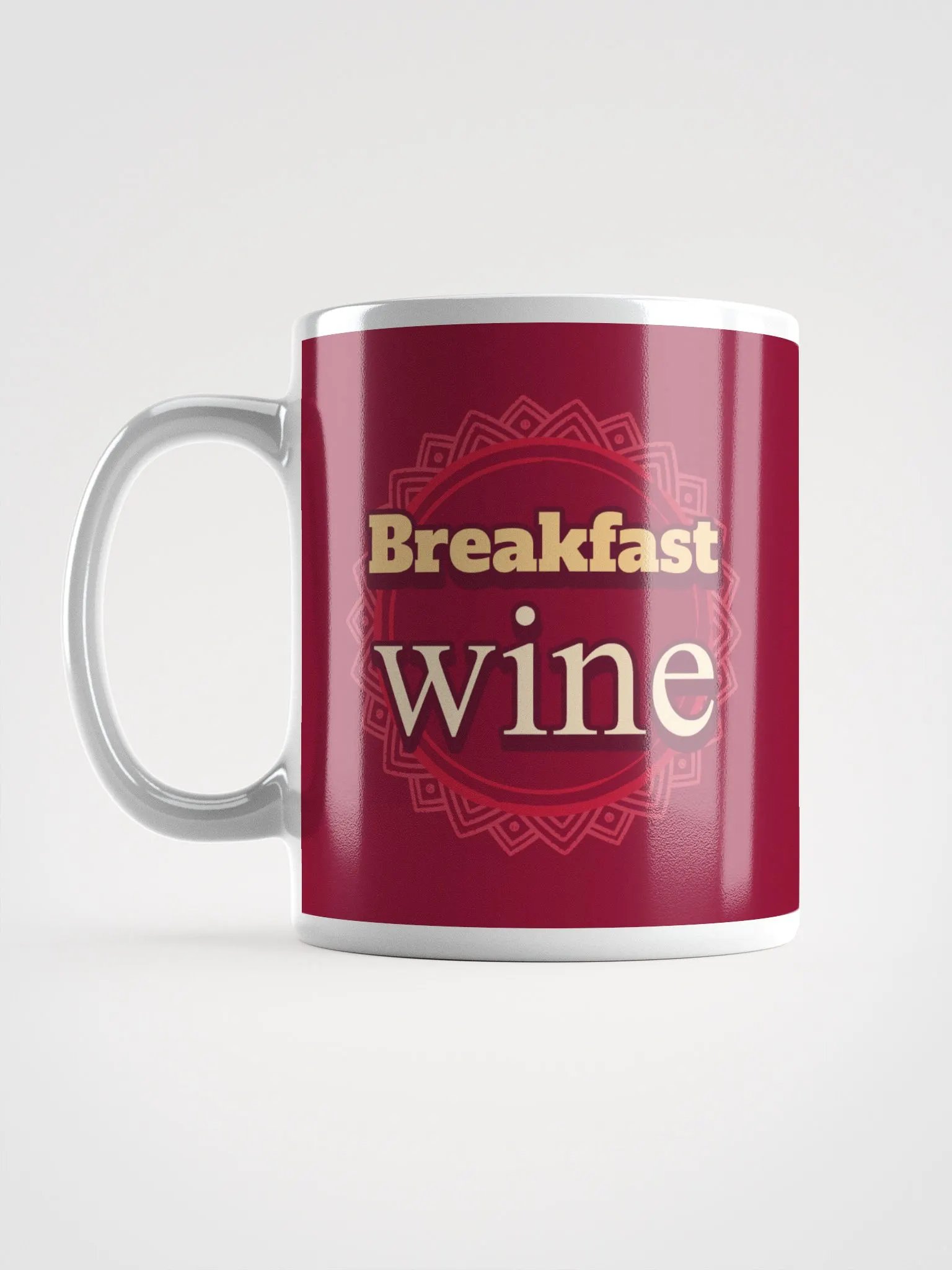 Breakfast Wine - Not Not Wine Ceramic Mug - Whimsical 11 oz or 15 oz Beverage Cup product image (6)
