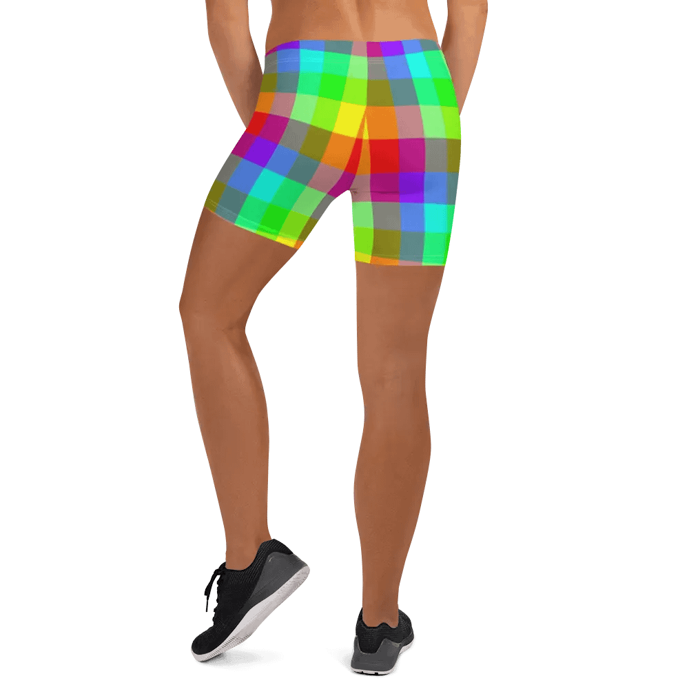 Rainbow Checkers Shorts product image (9)