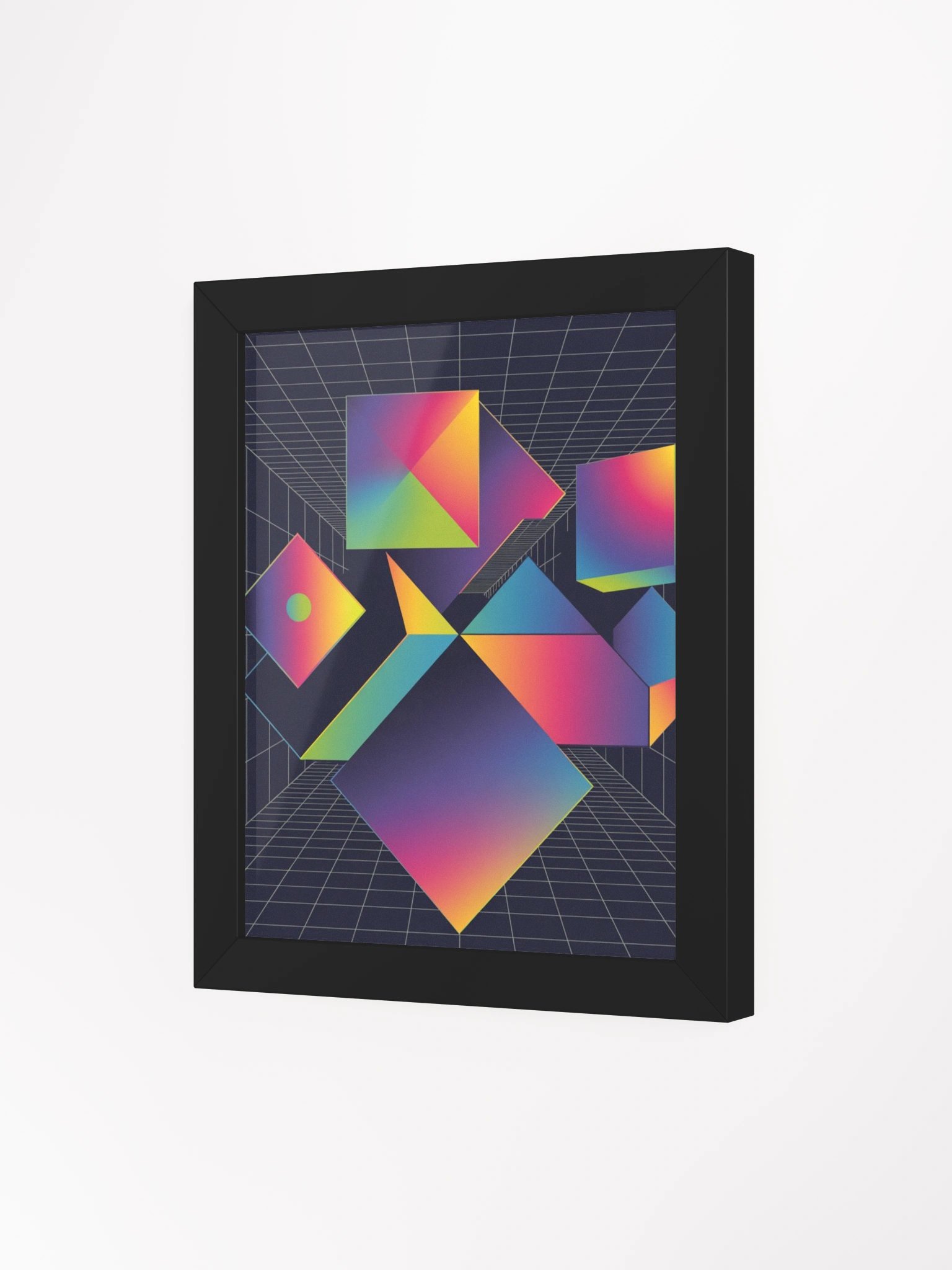 Virtual Rainbow Geometric Art Print product image (16)