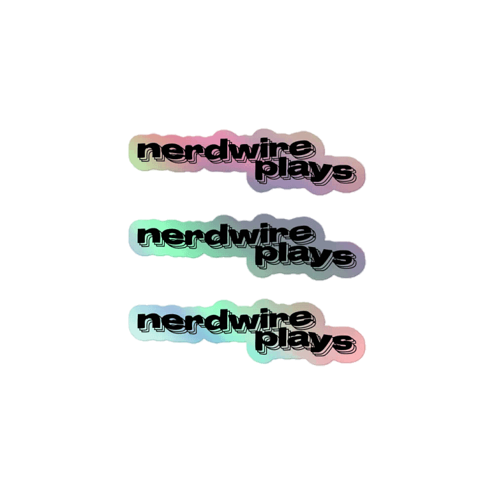 Nerdwire Logo Holo Sticker product image (1)