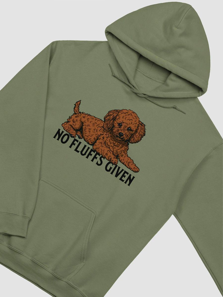 No Fluffs Given Hooded Sweatshirt of a Toy Poodle(Chocolate) | Funny Hoodie for Poodle Paw-rents product image (18)
