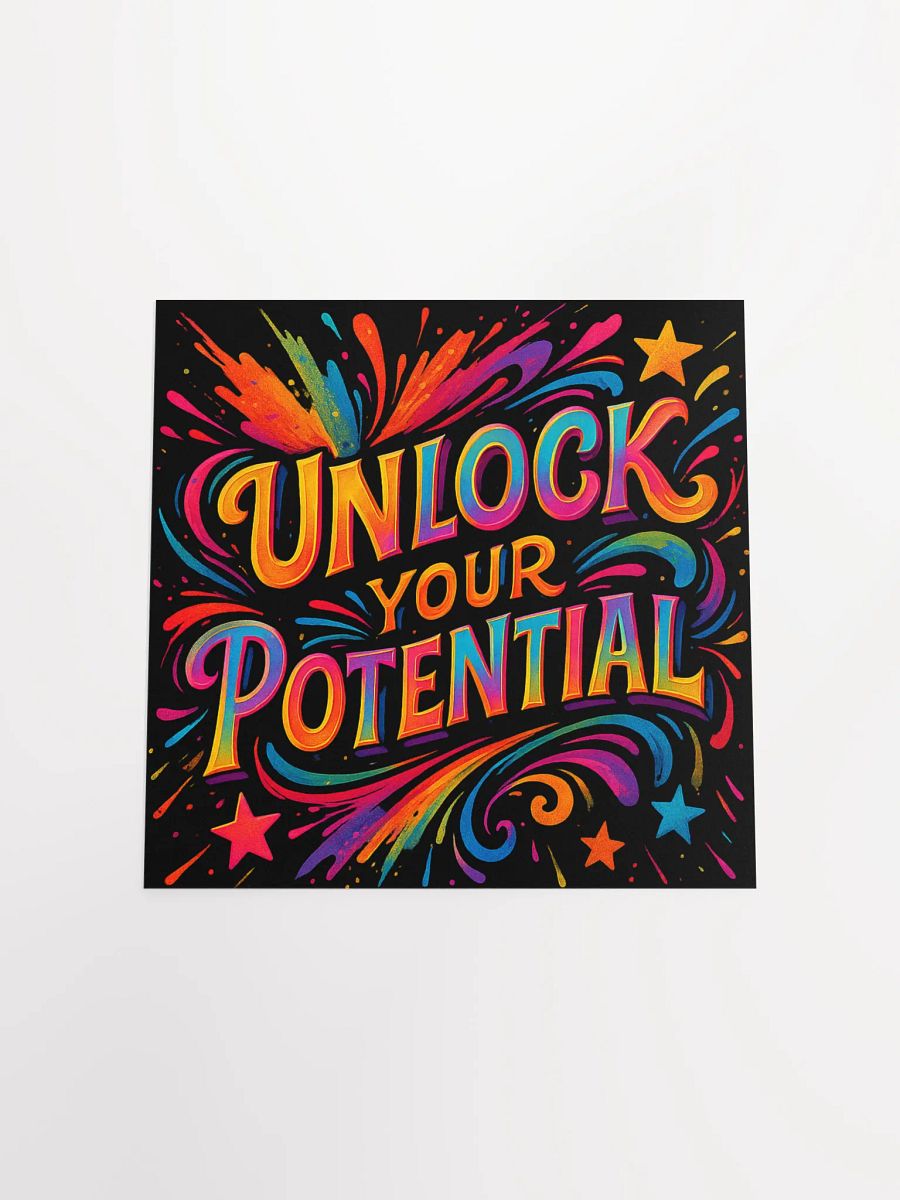 Unlock Your Potential Poster – Motivational Wall Art product image (17)