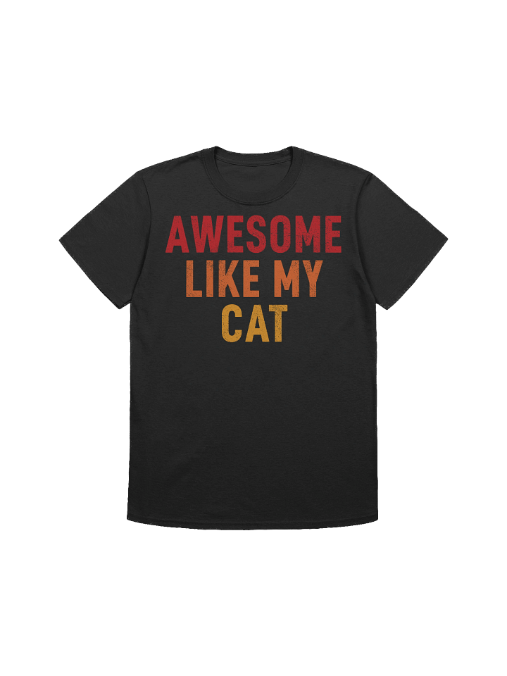Awesome Like My Cat Retro T-Shirt product image (5)