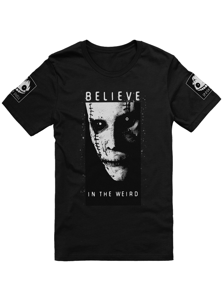 Spooky Chill “The Stitched” Tee – Believe in the Weird product image (1)
