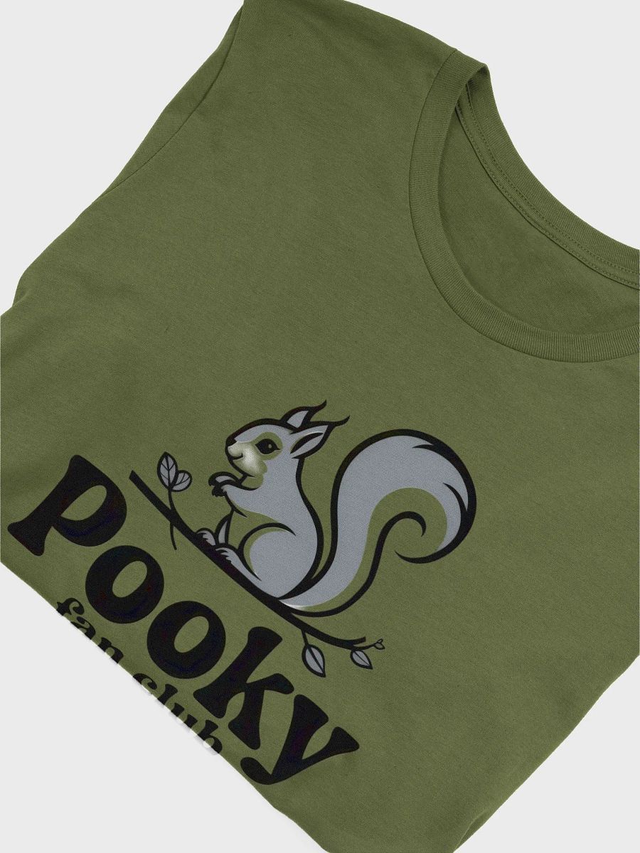 Super Soft and Flattering Tee: Pooky Fan Club, Grey Squirrel on branch product image (5)