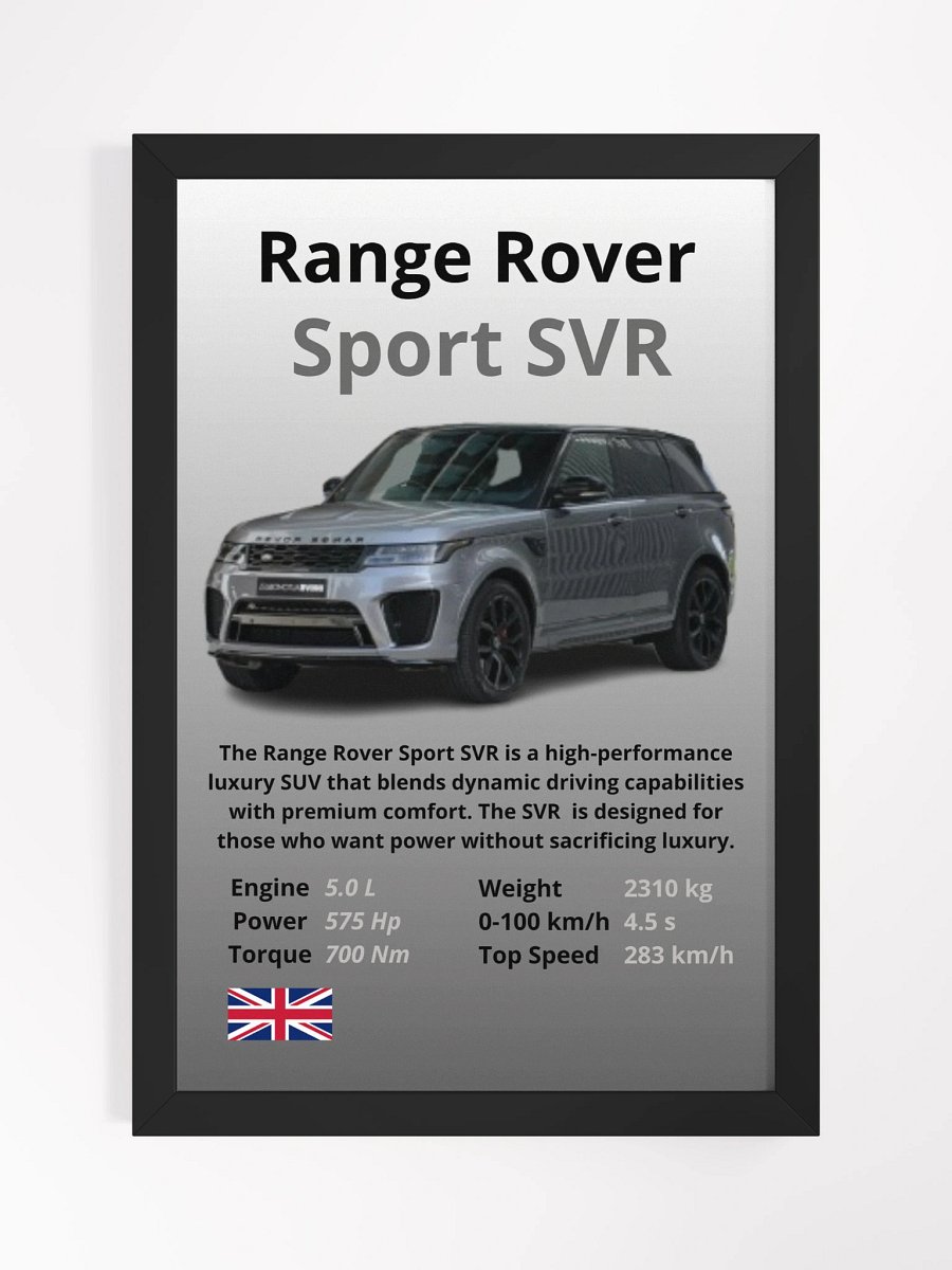 Range Rover Sport SVR Wall Poster product image (1)