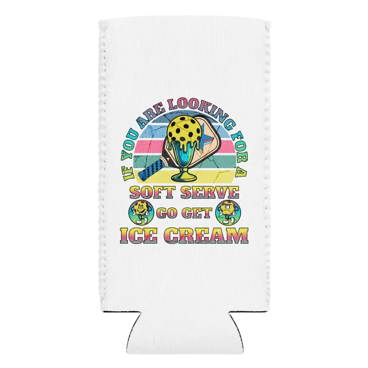 Soft Serve Go Get Ice Cream Pickleball Trophy Treat Can Cooler product image (2)
