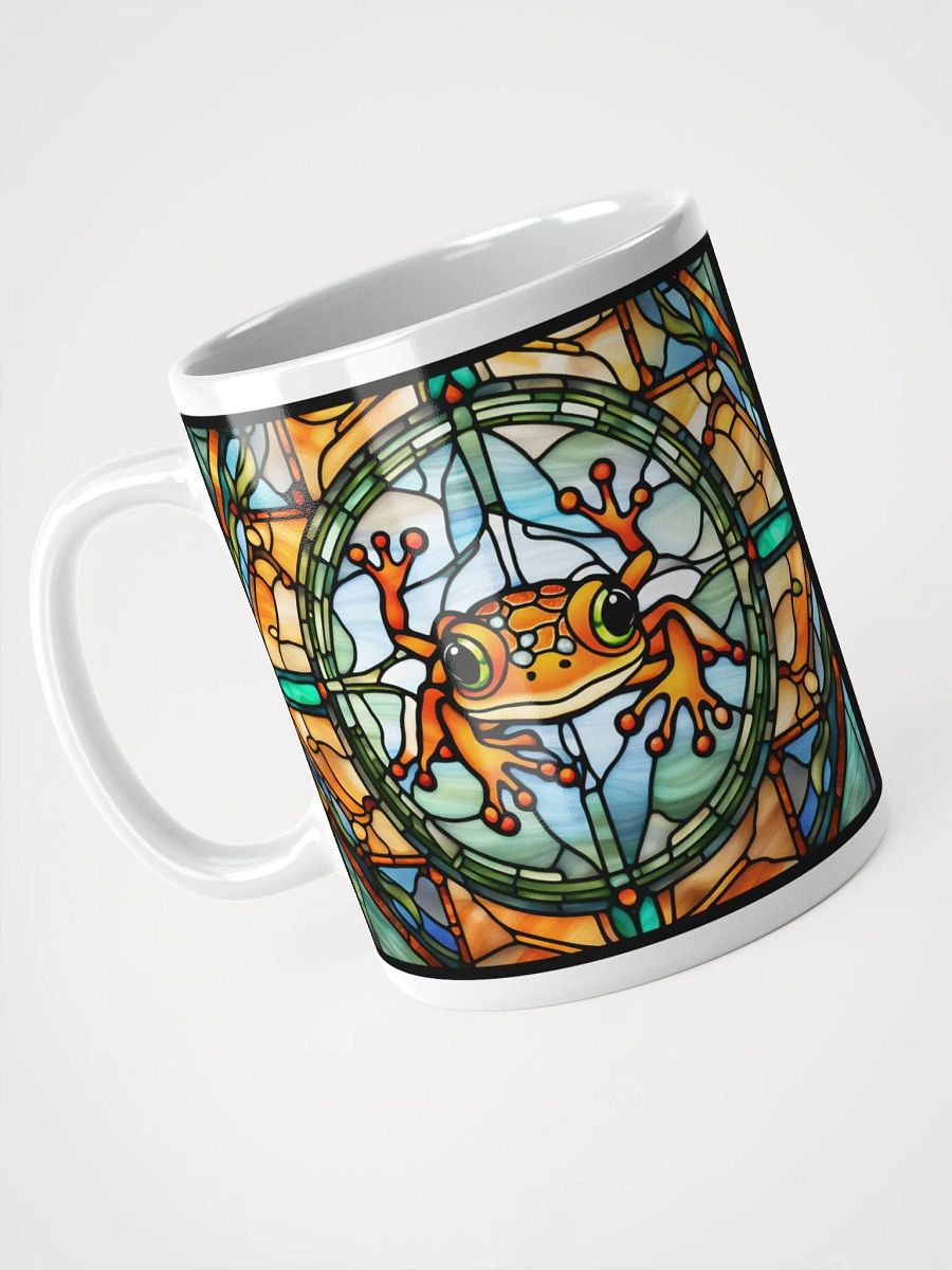 #004 Mrs. Orange Frog Stained Glass Mug product image (5)