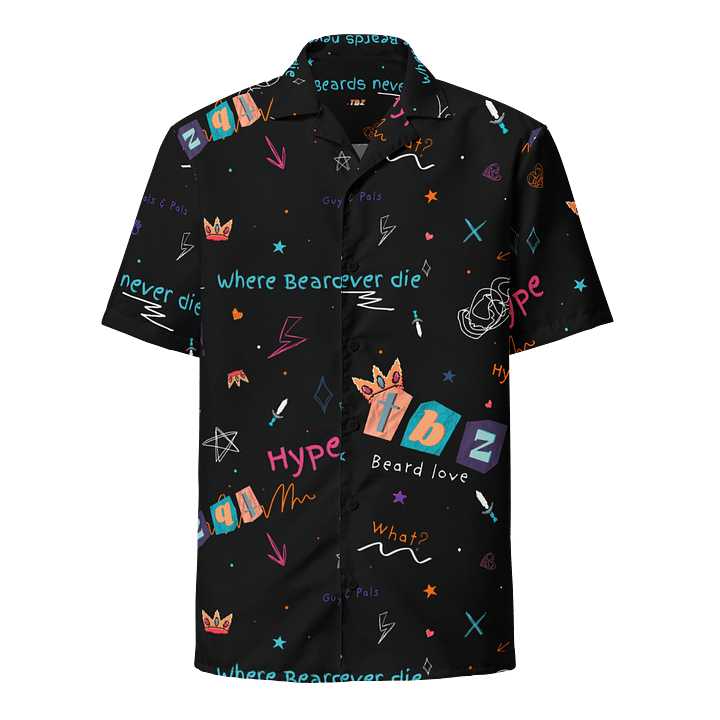 Doodle Pattern Button-Up Shirt product image (1)