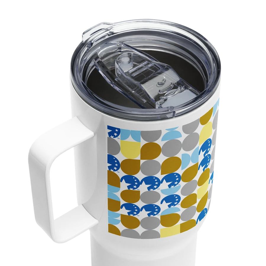 Travel Mug with Handle in Icon Pattern product image (4)
