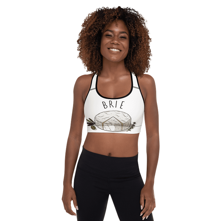 Artistic Brie Cheese All-Over Sports Bra product image (1)
