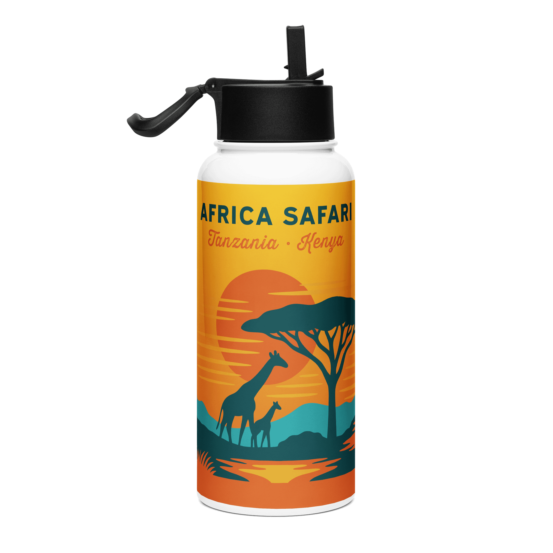 Safari Sunset - Stainless Steel Water Bottle product image (1)