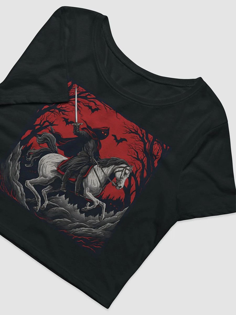 The Headless Horseman Gothic Women's Crop Tee product image (7)