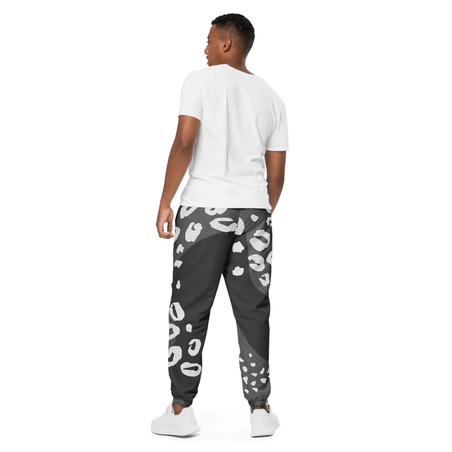 Grey Leopard Scatter Unisex Track Pants product image (3)