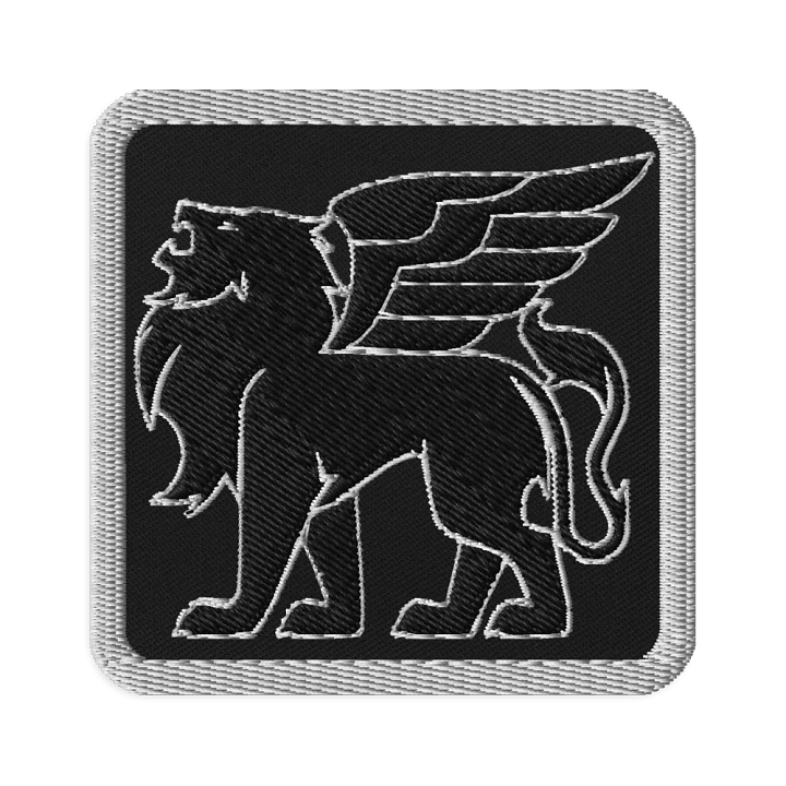 Verardi Famiglia Winged Lion (White) ✦ Embroidered Patches product image (1)