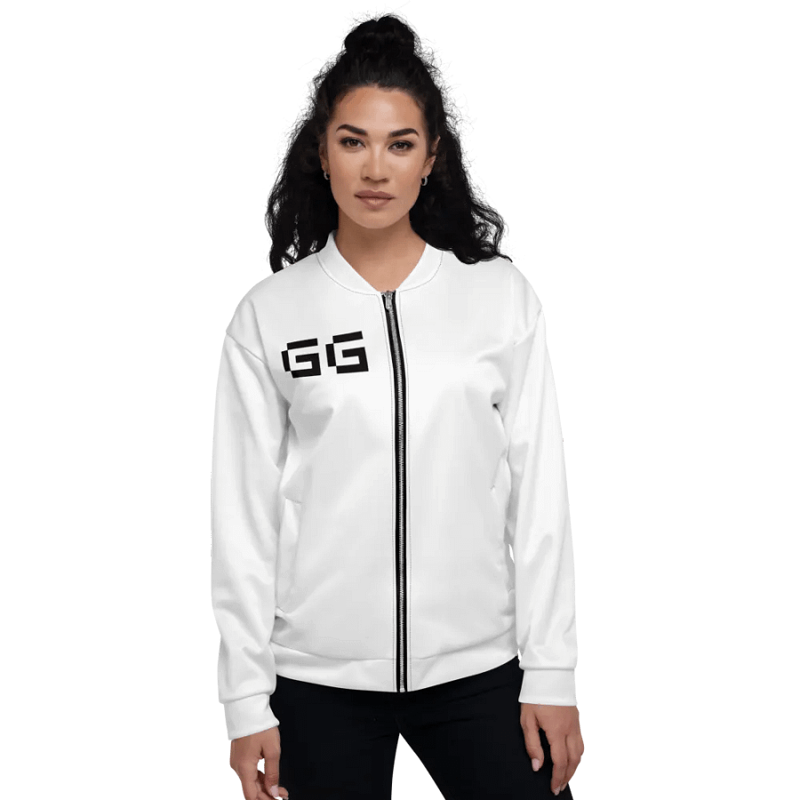 White Bomber Jacket product image (9)