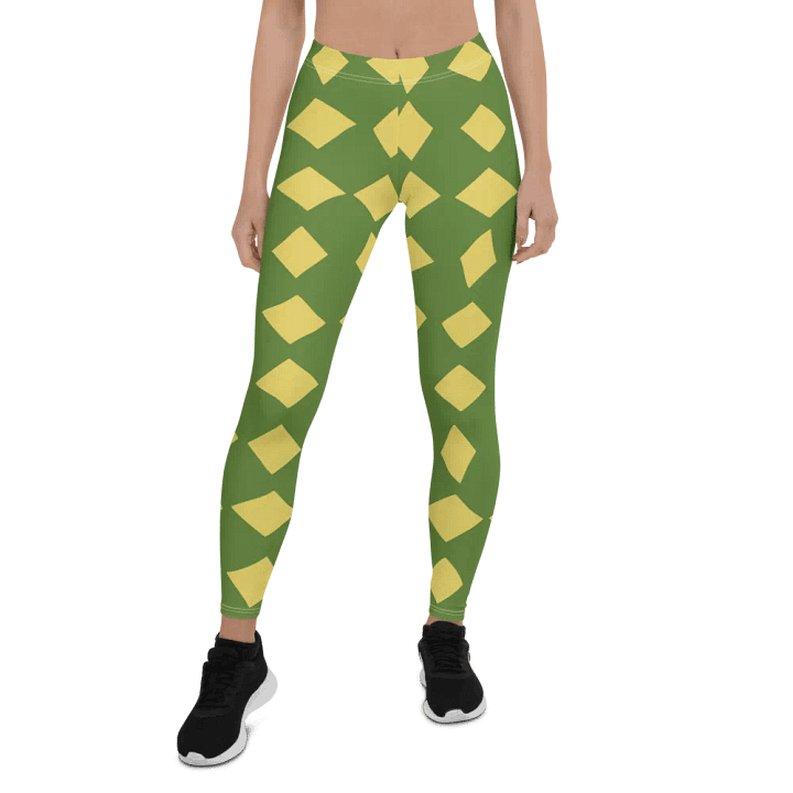 Dynamic Yellow Polygon All-Over Leggings product image (1)