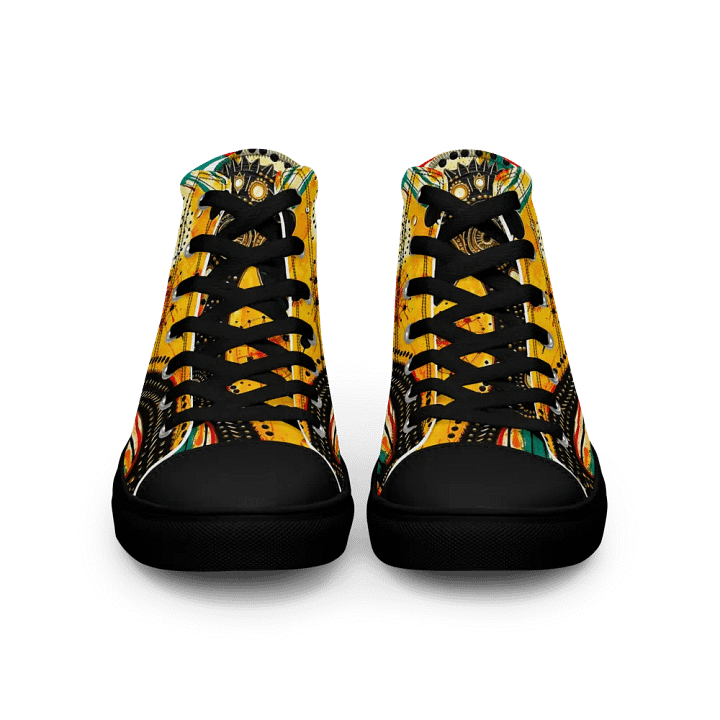 Men's Yogi Muse Abstract Art Painted High Tops product image (2)