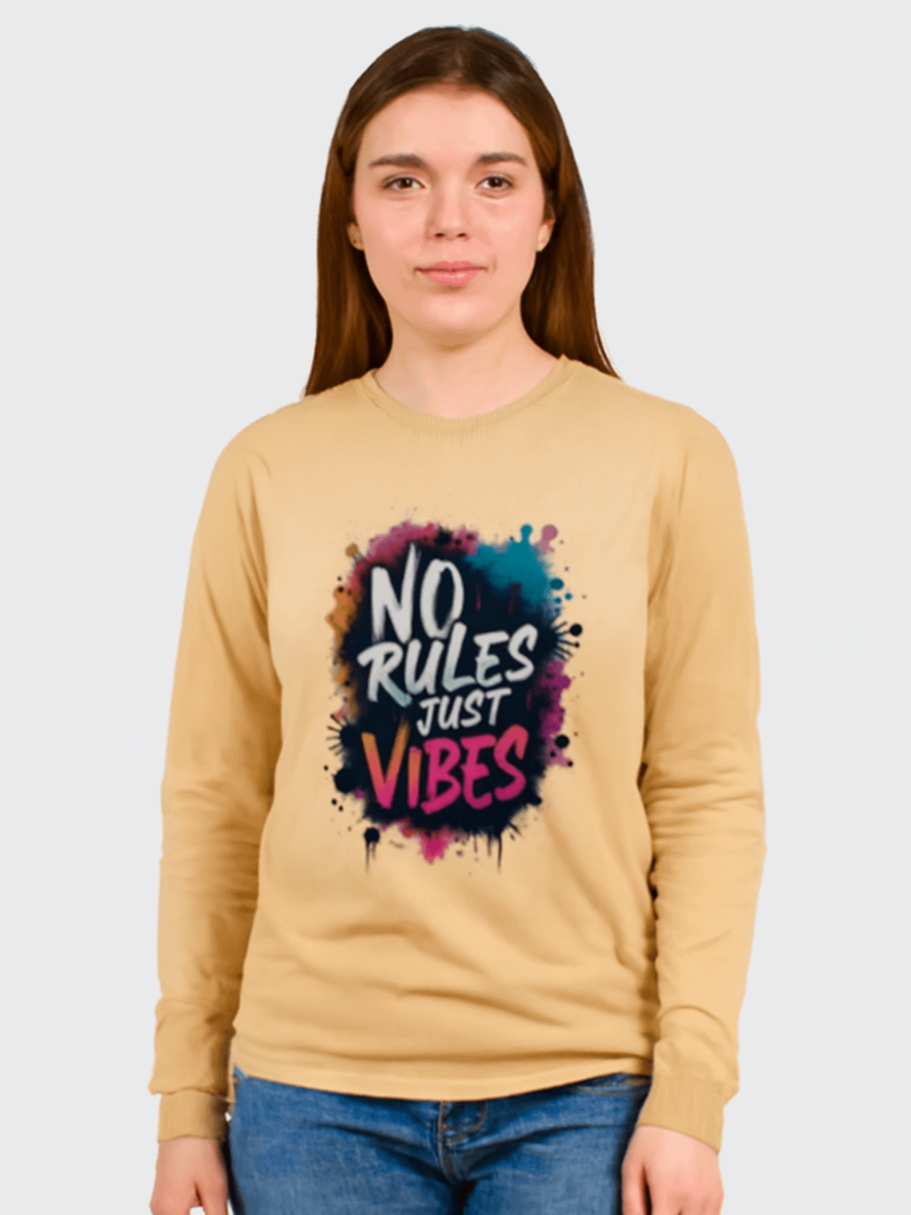 Vibrant Vibes Long Sleeve T-Shirt product image (1)