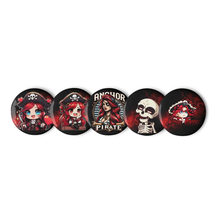 Anchor Pirate Pins set of 5 product image (1)