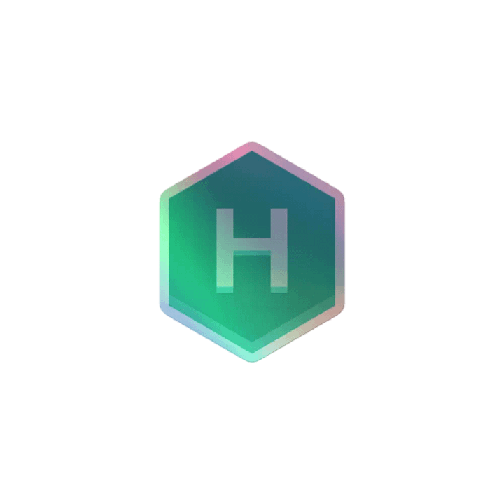 halo logo Holographic Sticker product image (1)