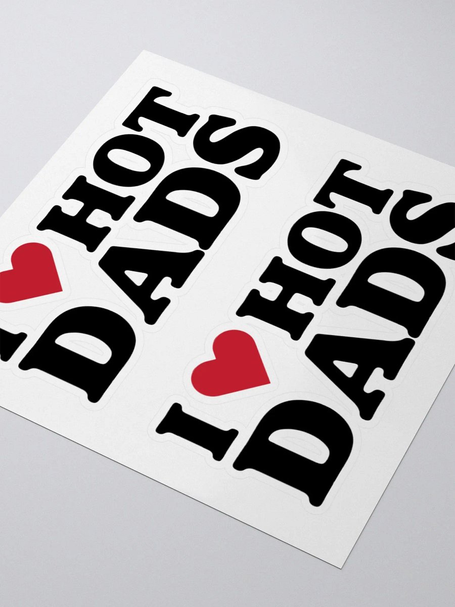 I Love Hot Dads Stickers product image (8)