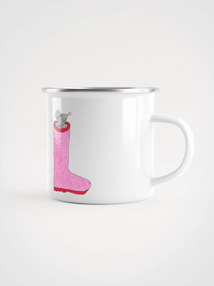 Rain boot mouse enamel mug product image (2)