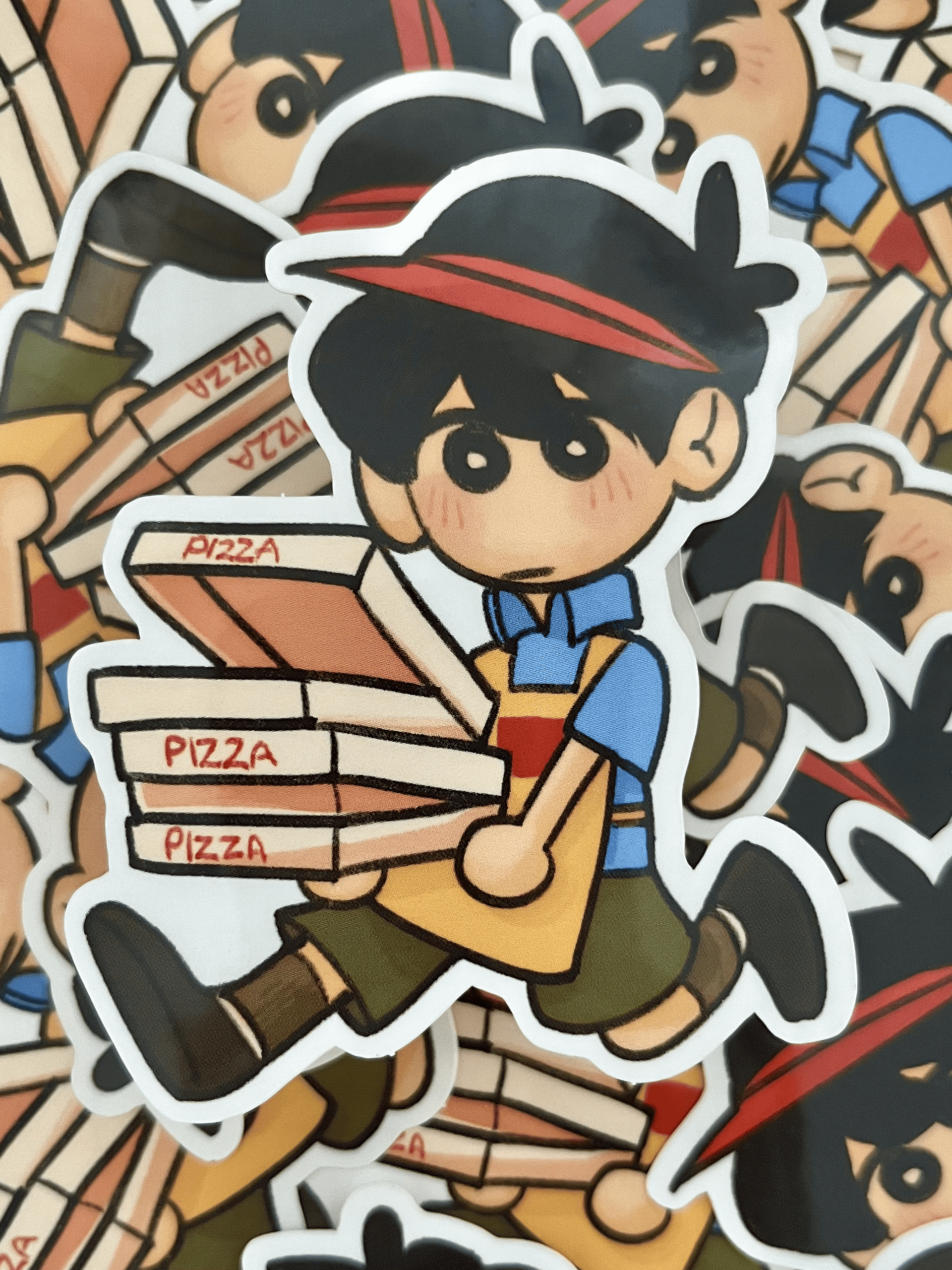 OMORI - Pizza Time Vinyl Sticker product image (1)