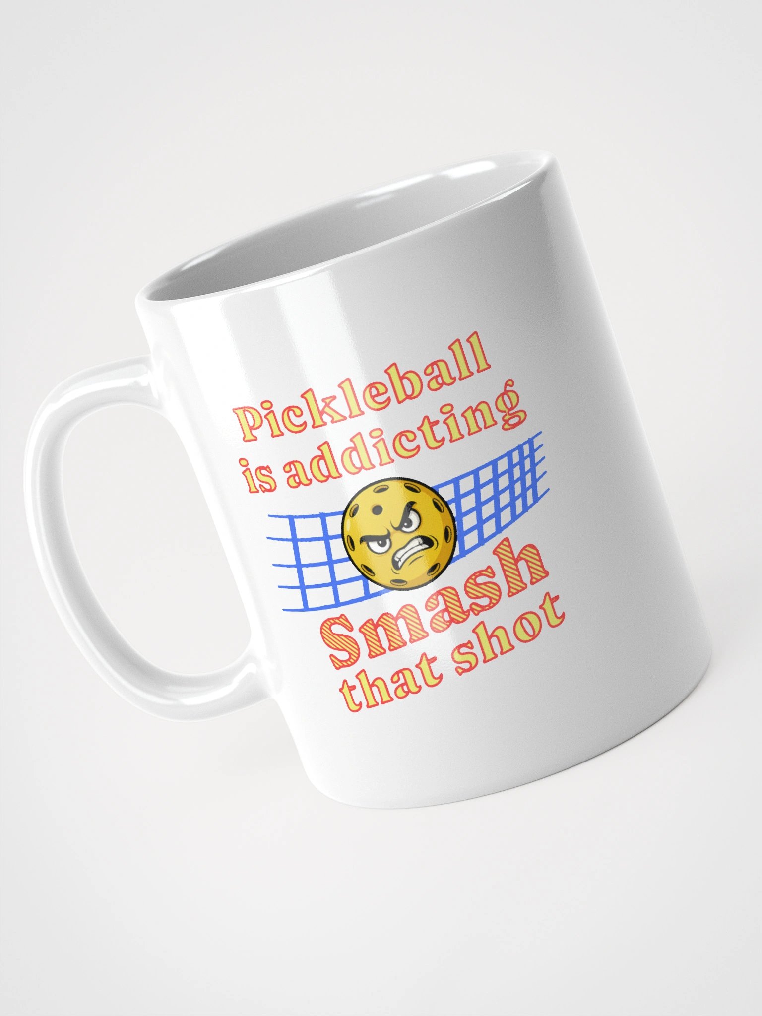 Pickleball Is Addicting Smash That Shot White Glossy Mug product image (2)