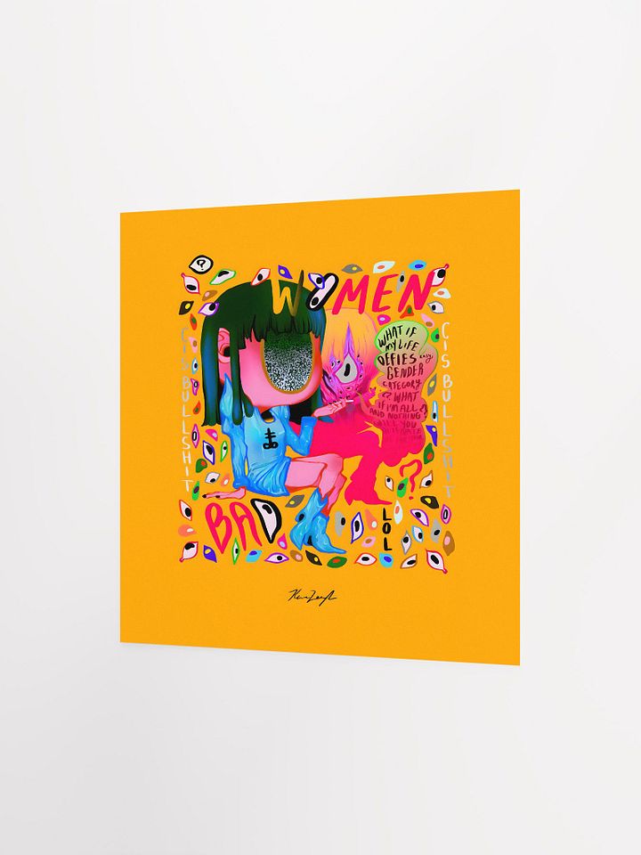 g e n d e r Matte Square Print product image (2)