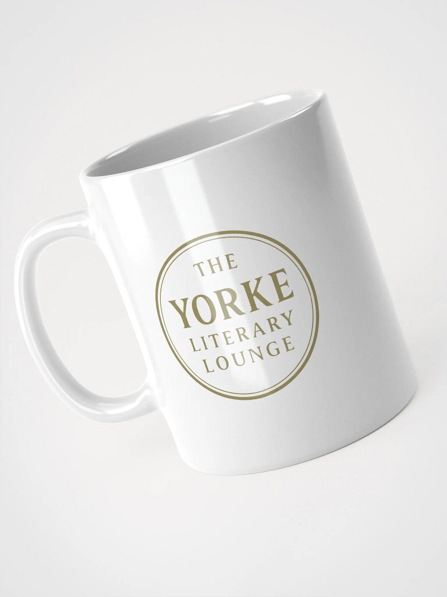 The Yorke Literary Lounge Ceramic Mug White product image (3)
