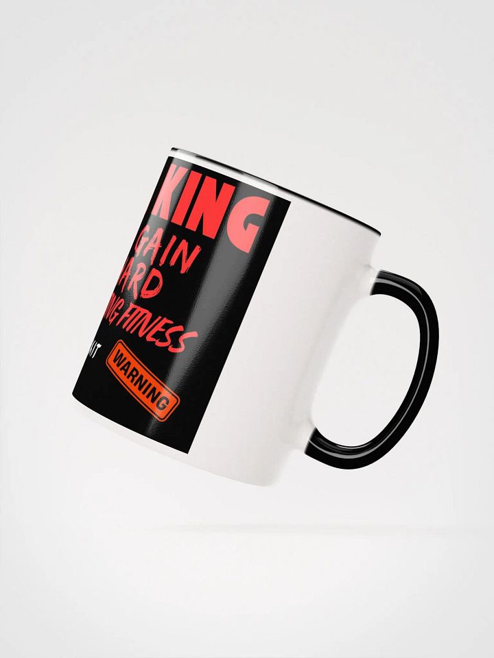 Taza de cerámica con color en el interior Modelo Fitness The Mika King No Pain No Gain Training Hard. product image (3)