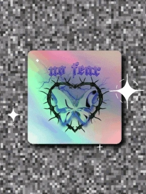 no fear - sticker 2.0 (HOLOGRAPHIC EDITION) product image (1)