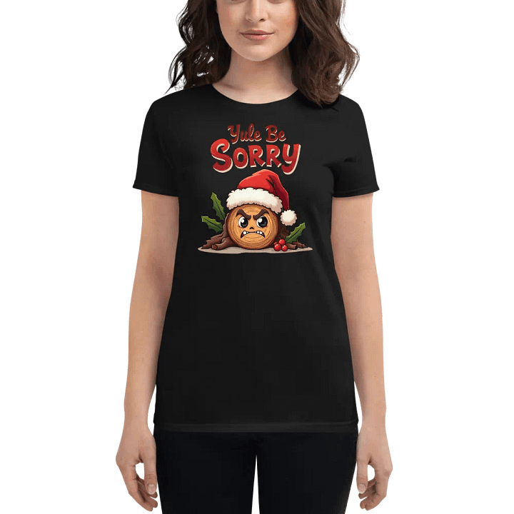 Angry Yule Log Santa Tee product image (1)