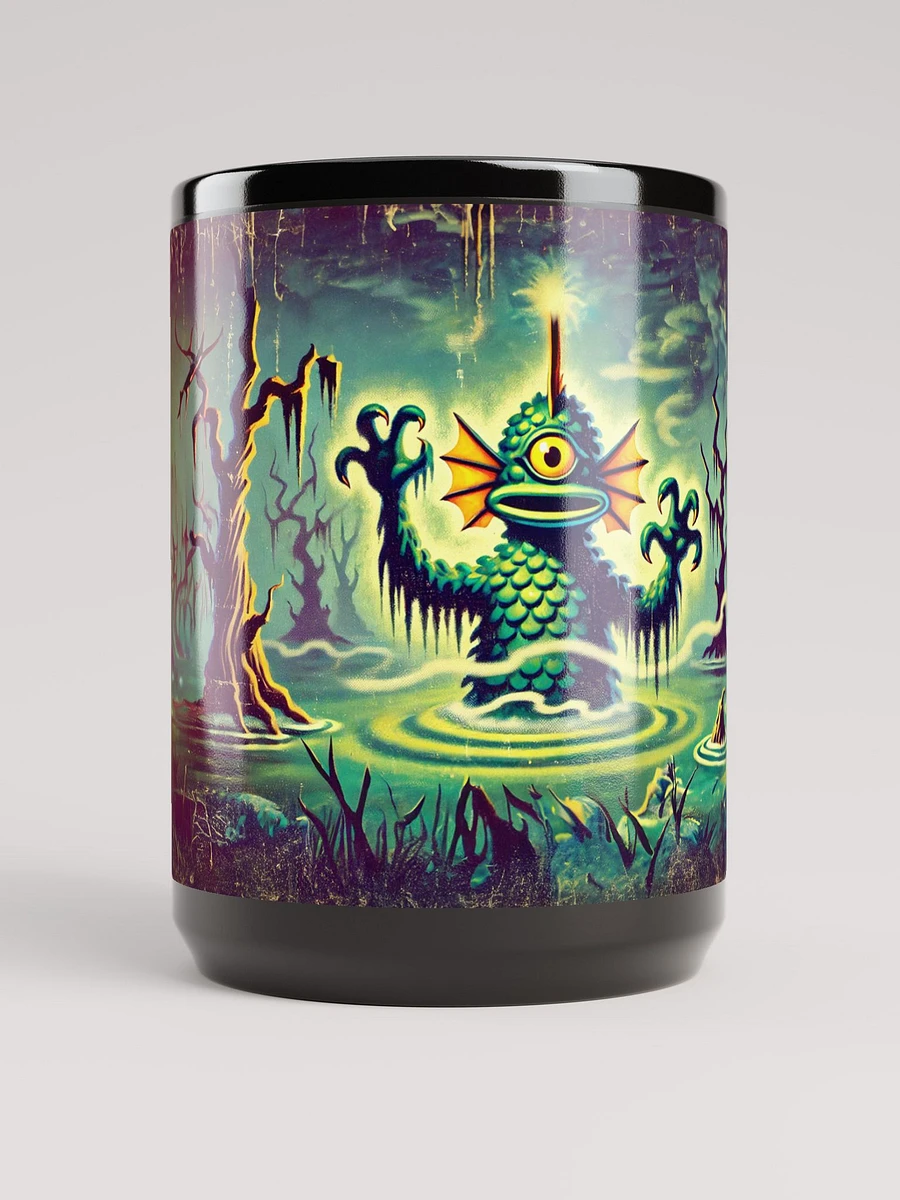 Monster in a Swamp Black Glossy Mug product image (1)