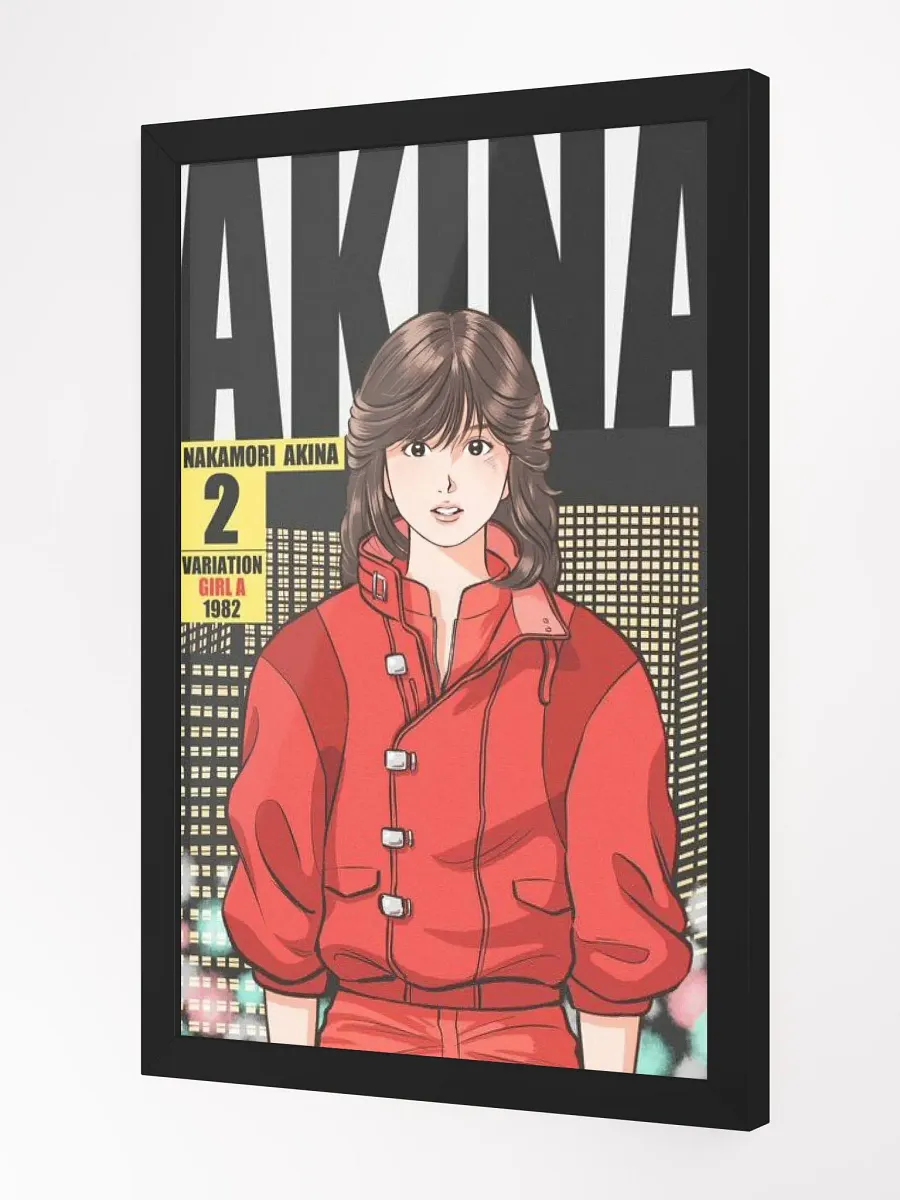 Nostalgic Akina - 1980s Iconic Style Framed High-Quality Matte Poster product image (2)