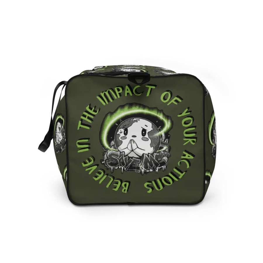 Save Me: A Plea from Planet Earth Saratoga Duffle Bag 🌍 product image (2)