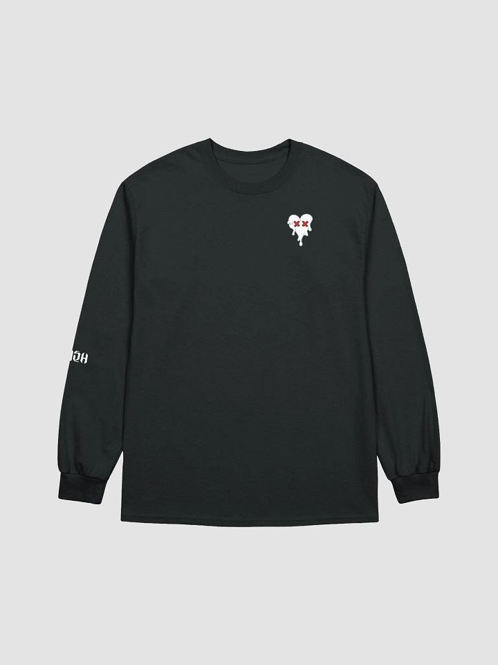 Printed White Heart Long-sleeved T-Shirt product image (9)