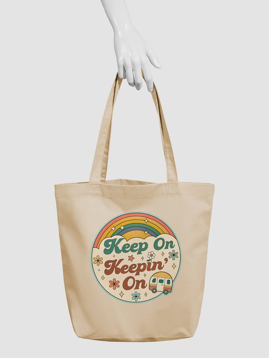 Retro Rainbow Keep On Tote Bag product image (3)
