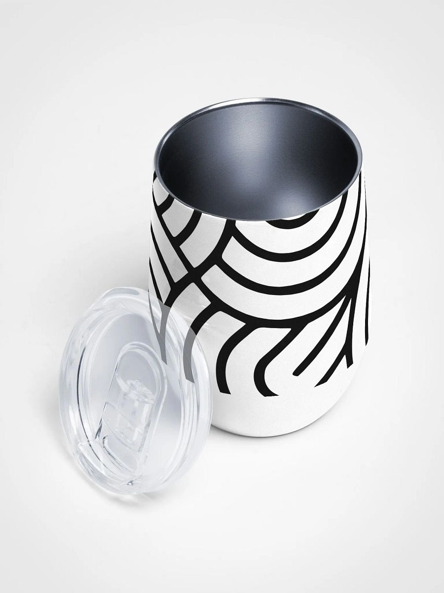 Monochrome Maze Wine 12oz Tumbler product image (2)
