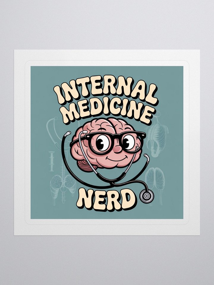 Internal Medicine Nerd Sticker product image (1)