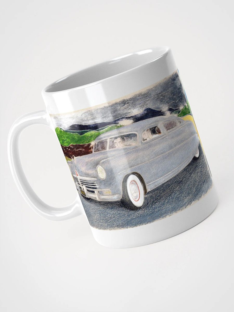 Two Cars White Glossy Mug product image (6)