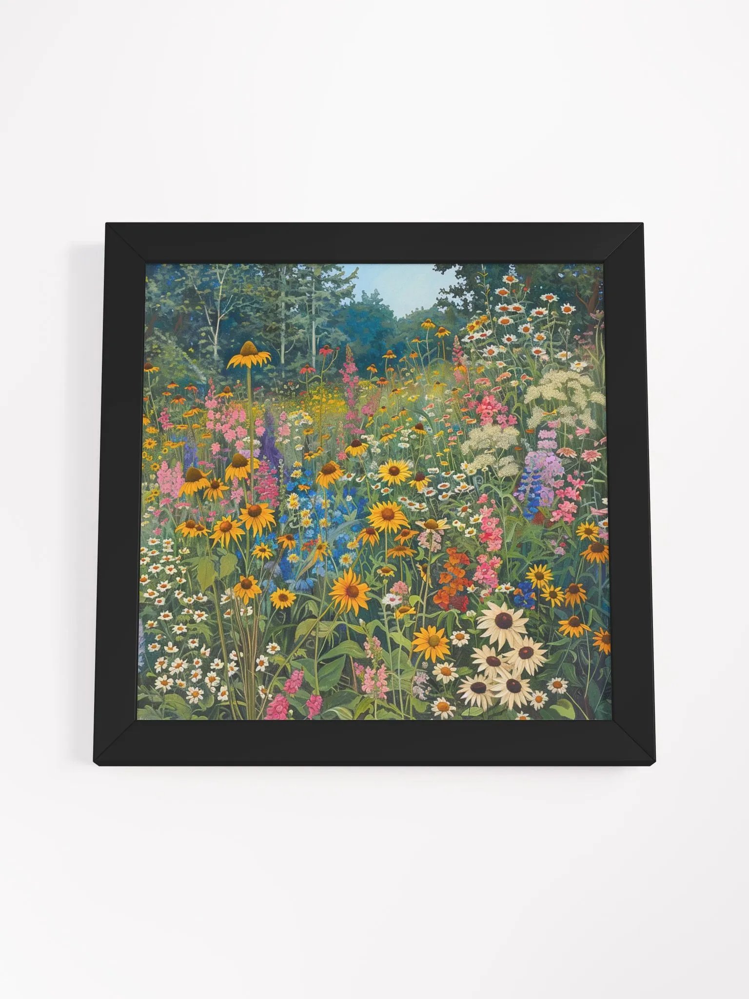Colorful Spring Wildflowers Watercolor Wall Art product image (32)